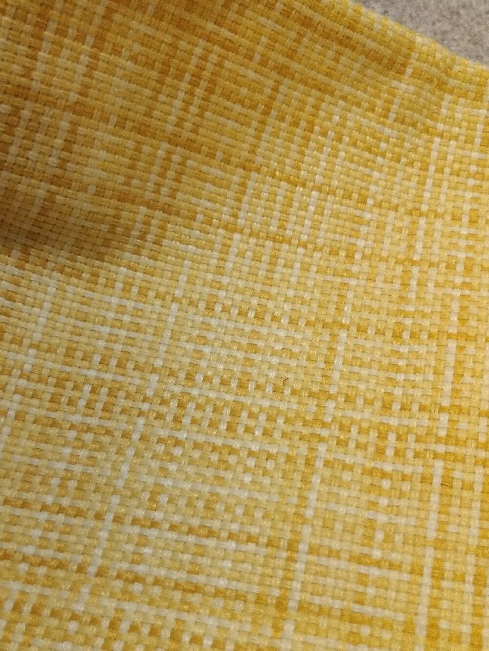 Pair Of Yellow Woven Outdoor Pillow Cover 11.5" X 11.5" - Picture 5 of 10